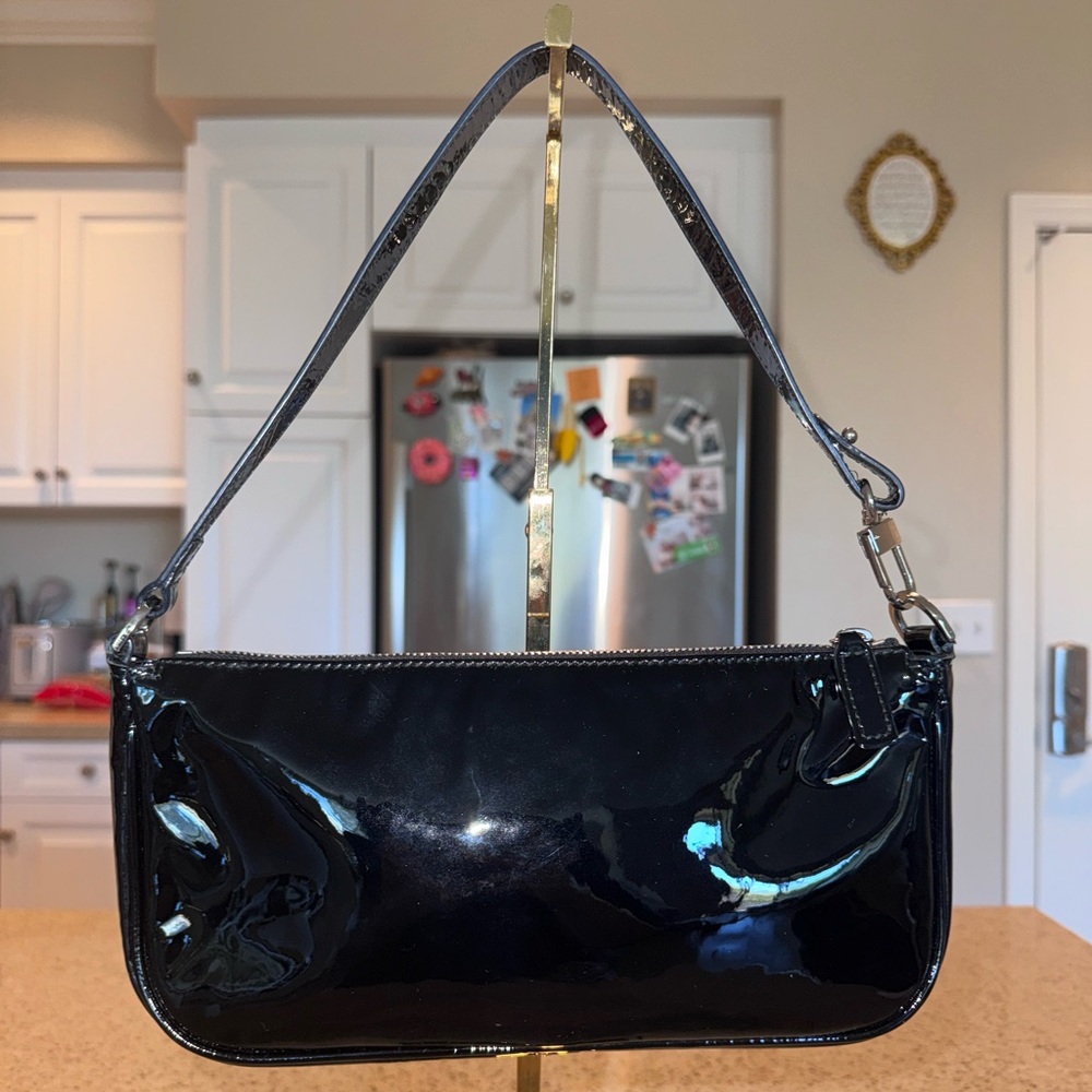 By Far patent genuine leather shoulder bag